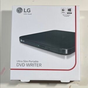 LG Black Portable DVD Writer